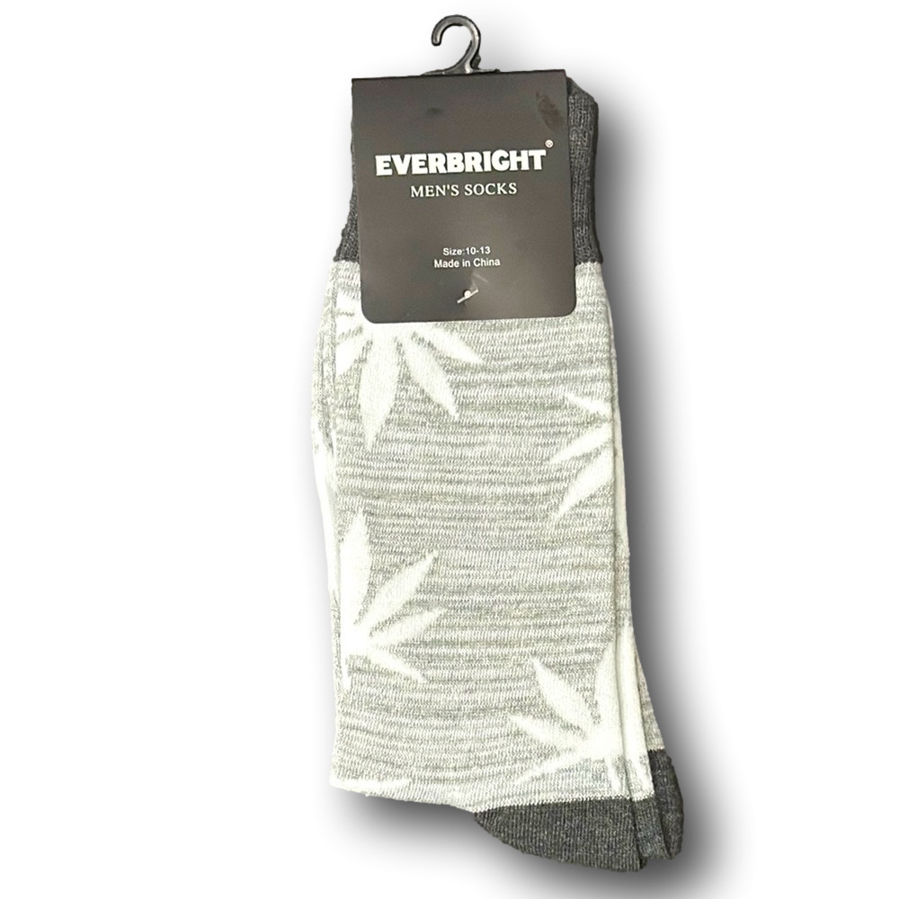 3/$18 Special Plant Leaf Camouflage Funny Novelty Crew Socks - NWT